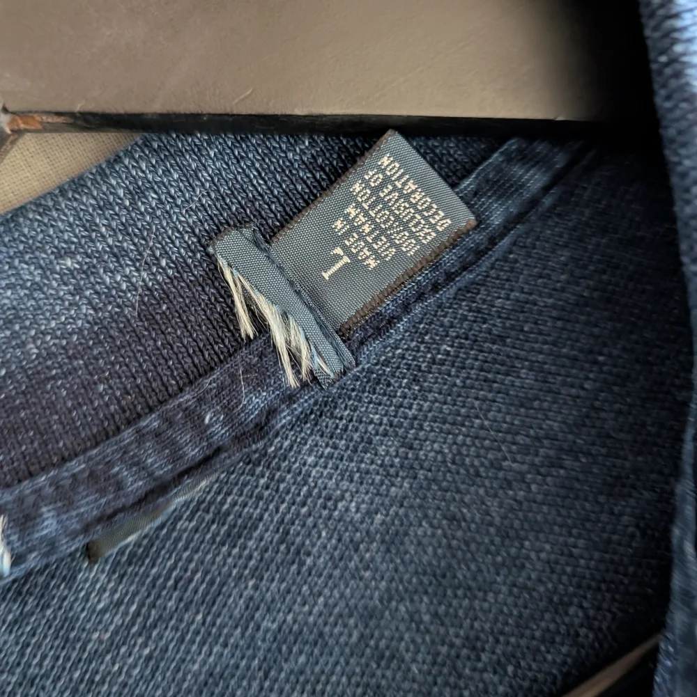 Ralph Lauren Denim Knit Textured Navy Short-Sleeve Polo